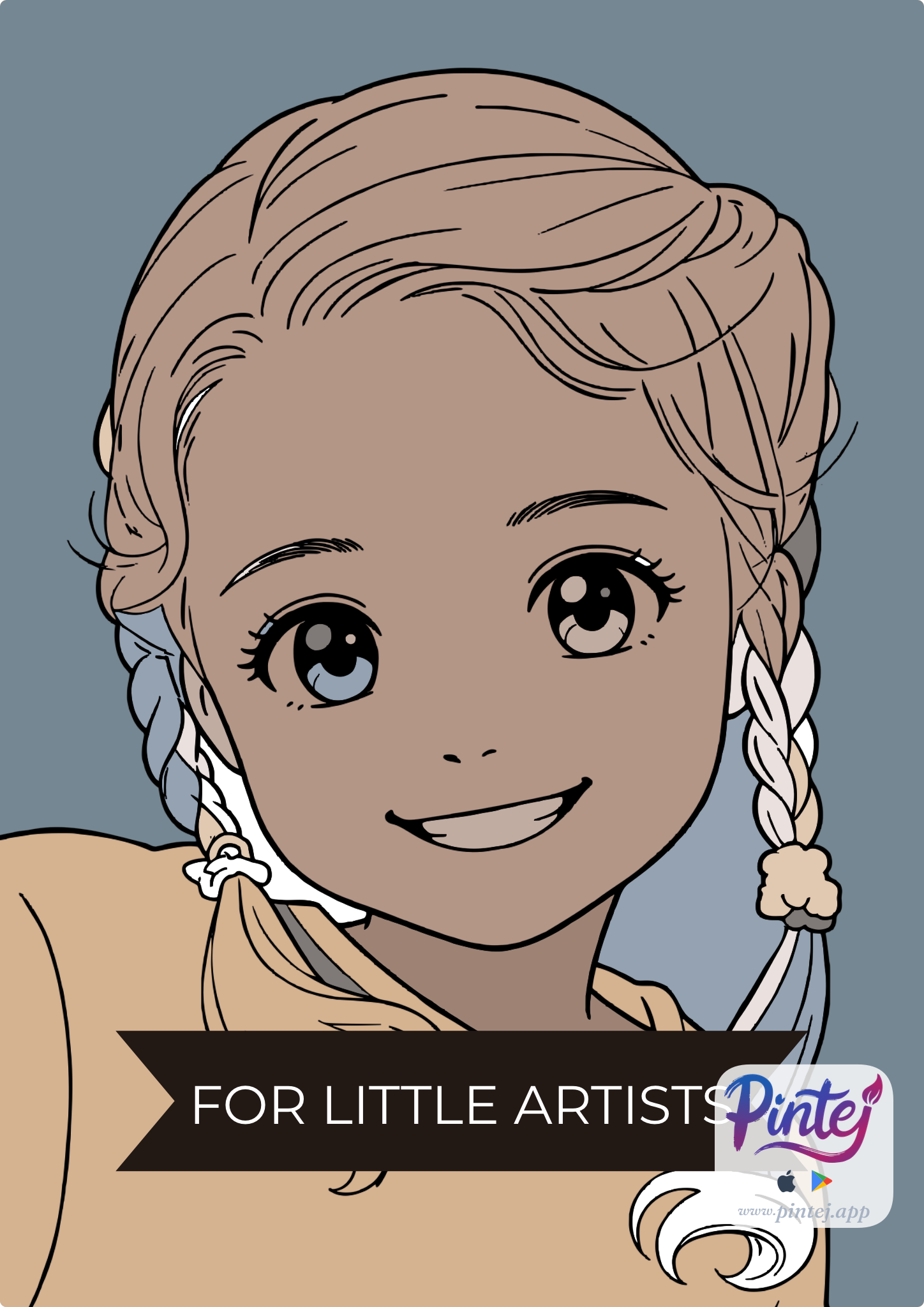 Little artist, Unique creations — Pintej coloring page