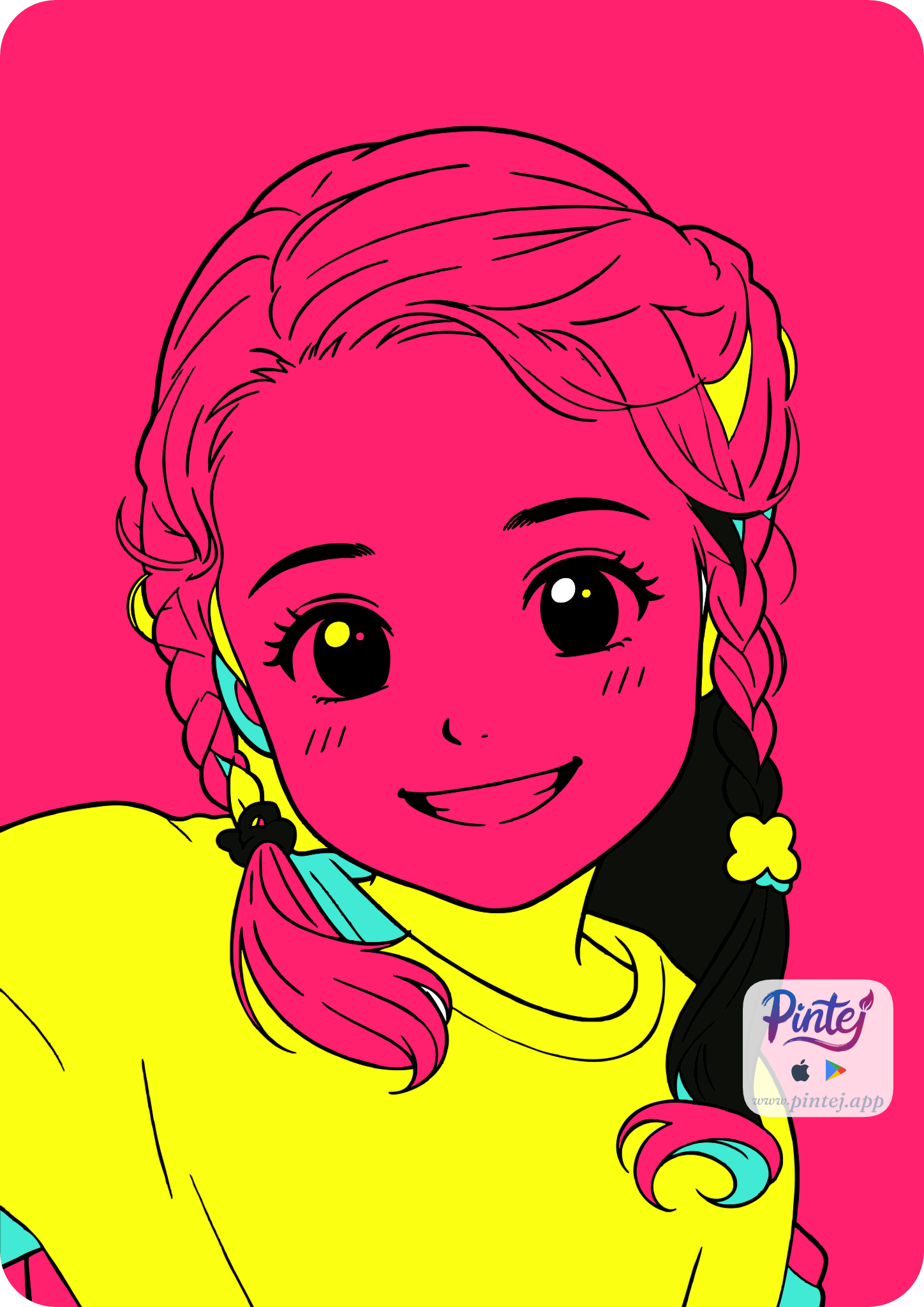 Smile, Unique creations — Pintej coloring page
